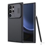 Nillkin Galaxy S24 Ultra Case, CamShield Pro for Samsung Galaxy S24 Ultra Case with Slide Camera Cover, S24 Ultra 5G Slim Phone Case 2024 6.8'' (Black)