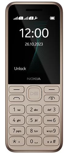 Nokia 130 Music | Built-in Powerful Loud Speaker with Music Player and Wireless FM Radio | Dedicated Music Buttons | Big 2.4” Display | 1 Month Standby Battery Life | Gold