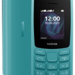 Nokia All-New 105 Dual Sim Keypad Phone with Built-in UPI Payments, Long-Lasting Battery, Wireless FM Radio | Cyan