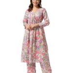 Leriya Fashion Alia Cut Kurta Set for Women Cotton | Alia Cut Kurta Set for Women | Ethnic Co-Ord Set for Women