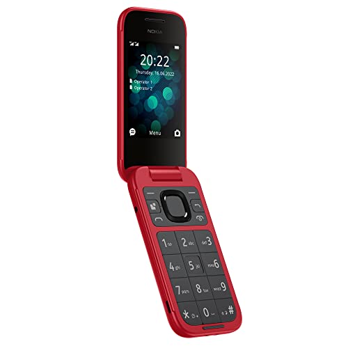 Nokia 2660 Flip 4G Volte keypad Phone with Dual SIM, Dual Screen, inbuilt MP3 Player & Wireless FM Radio | Red