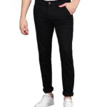 Urbano Fashion Men's Slim Fit Black Stretch Jeans