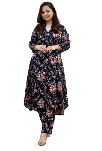 Leriya Fashion Ethnic Co Ord Set for Women, Kurta Set for Women, 2 Piece Kurta Set, Kurta with Pant for Women, Kurta Set