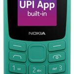 Nokia 106 Single Sim, Keypad Phone with Built-in UPI Payments App, Long-Lasting Battery, Wireless FM Radio & MP3 Player, and MicroSD Card Slot | Green