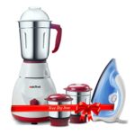 ACTIVA Pluto Combo 500 Watt 3 Jar Mixer Grinder with Electric Dry Iron come with 2 year warranty