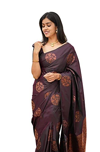 Avantika Fashion Women's Kanjivaram Soft Lichi Silk Saree With Blouse Piece