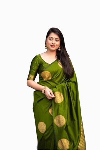 Avantika Fashion Women's Kanjivaram Soft Pure Silk Banarasi Sarees With Blouse Piece