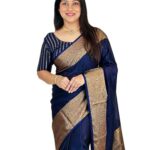 Avantika Fashion Women's Kanjivaram Soft Silk Saree With Blouse Piece