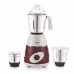 BOSS Thunder 550W Mixer Grinder with 3 Jars (Liquidizing, Wet Grinding and Chutney Jar), High Speed Motor, SS Blades, 5 Years Motor Warranty with Overload Protector, Red