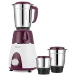 Bajaj Rex Mixer Grinder 500W|Mixie For Kitchen With Nutri-Pro Features|3 SS Mixer Jars For Heavy Duty Grinding|Adjustable Speed Control|Multifunctional Blade System|2 Year Warranty By Bajaj|Purple