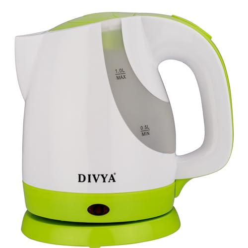 DIVYA 1 Litre Electric Kettle 1300 Watts (Green)