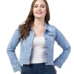 FUNDAY FASHION Women's Denim Blend Standard Length Jacket