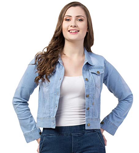 FUNDAY FASHION Women's Denim Blend Standard Length Jacket