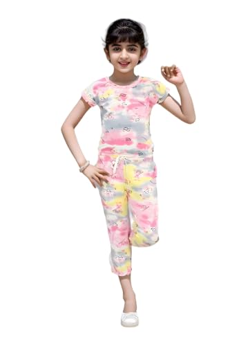 Girls multicolor top and pant