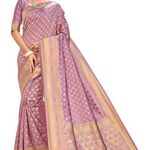 Glory Sarees Women's Kanchipuram Art Silk Saree With Blouse Piece