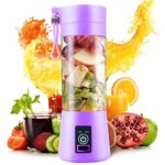 KB SONS Portable USB Juicer Electric USB Juice Maker Mixer Bottle Blender Grinder Mixer,6 Blades Rechargeable Bottle, Shake Fruit & Vegetable, Juice Blender, Grinder(Multi Colour) (MULTI)