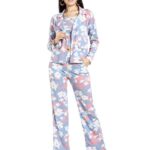 Leriya Fashion Printed 3-Piece co ord Set for Women | Winter Co-ord Set for Women | Formal Floral Printed co ord Set for Women| Blazer Co ord Set for Women