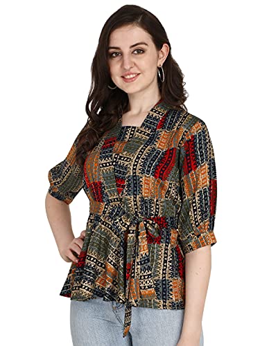 Leriya Fashion Women Printed Top with Half Sleeves for Office Wear, Casual Wear, Under 399 Top for Women/Girls Top