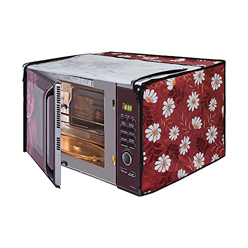 Lithara Printed Waterproof Microwave Oven Cover for LG 28L Model : MC2886BRUM | Sams08 (Multicolor)