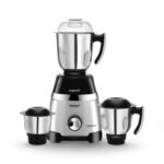 Maharaja Whiteline Duramaxx Mixer Grinder, Majestik Collection, 1000W, 100% Copper Motor, Double ball bearing motor, 3 Jars - MX-244 (Black & Silver) (DURAMAXX/MX-244)