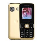 Motorola All-New A50 - Dual Sim Keypad Phone with Long Lasting Battery, Expandable Memory Upto 32GB, Rear Camera, 1750 mAh Big Battery, 6 Indian Languages Input Support (Gold)