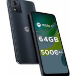 Motorola E13 (Cosmic Black, 2GB RAM, 64GB Storage) | Upto 1TB MicroSD Expandable | 6.5-inch IPS LCD Display with 60Hz Refresh Rate | UNISOC T606 Processor | Face Unlock | IP52 Water Repellent Design