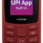 Nokia 106 Single Sim, Keypad Phone with Built-in UPI Payments App, Long-Lasting Battery, Wireless FM Radio & MP3 Player, and MicroSD Card Slot | Red