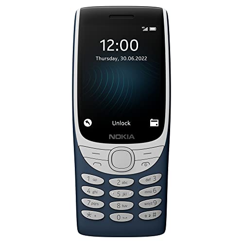 Nokia 8210 4G Volte keypad Phone with Dual SIM, Big Display, inbuilt MP3 Player & Wireless FM Radio | Blue