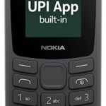 Nokia All-New 105 Single Sim Keypad Phone with Built-in UPI Payments, Long-Lasting Battery, Wireless FM Radio | Charcoal