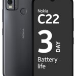 Nokia C22 | 3-Day Battery Life | 4GB RAM (2GB RAM + 2GB Virtual RAM) | 13 MP Dual Rear AI Camera with Night & Portrait Mode | IP52 | Charcoal