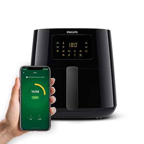 PHILIPS Digital XL Airfryer HD9280/90, 6.2 Ltr, (Wifi enabled), Touch Panel, 5000 Series XL (1.2kg), Rapid Air Technology