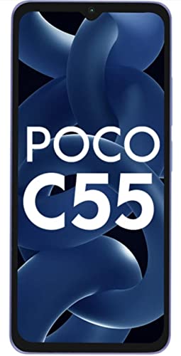 POCO C55 (Cool Blue, 6GB RAM, 128GB Storage)