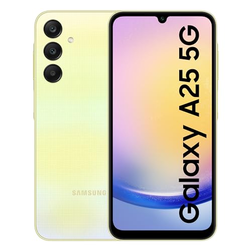 Samsung Galaxy A25 5G (Yellow, 8GB, 256GB Storage) | 50 MP Main Camera | Android 14 with One UI 6.0 | 16GB Expandable RAM | Exynos 1280 | 5000 mAh Battery