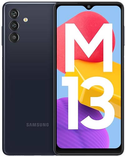 Samsung Galaxy M13 (Midnight Blue, 4GB, 64GB Storage) | 6000mAh Battery | Upto 8GB RAM with RAM Plus