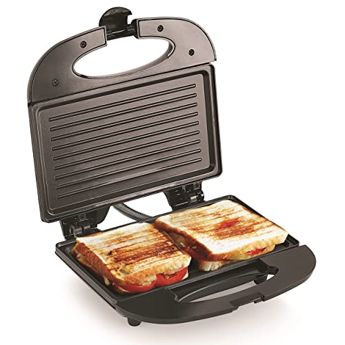 Sheffield Classic Sandwich Griller/Toaster, Non-stick fix grill plates for Home use with led on/off light indicator - 2 slices, Over heat protection - 750 W - One year warranty - Black