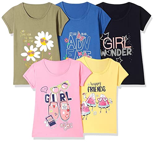 T2F Girl's Regular T-Shirt