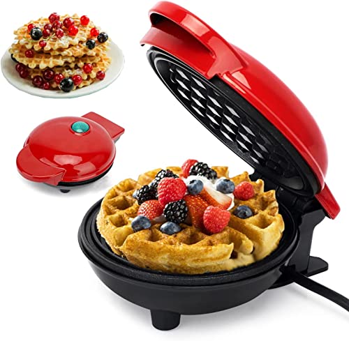 TAZLYN Mini Waffle Maker Machine 3 In 1 For Home Kitchen Appliances For Home Kitchen Items Gift Non-Stick Surfaces4 Inch,Perfect For Breakfast,Dessert,Sandwich,Pan Cakes,Paninis/Other Snacks,Beige