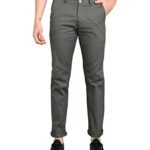 Urbano Fashion Men's Cotton Light Weight Non-Stretch Slim Fit Casual Trousers