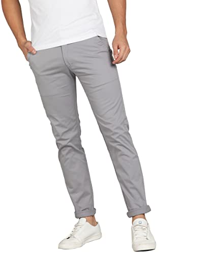 Urbano Fashion Men's Cotton Slim Fit Casual Chinos Trousers Stretch