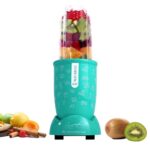 Wonderchef Nutri-blend GO, 22000 RPM 100% Full Copper Motor, 1 Unbreakable Jar, 400 W, 2 Year warranty by Wonderchef, Recipe book by Chef Sanjeev Kapoor, Mint