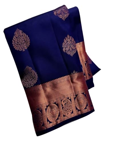 Avantika Fashion Women's Kanjivaram Soft Pure Silk Banarasi Sarees With Blouse Piece