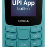 (Refurbished) Nokia All-New 105 Keypad Phone with Built-in UPI Payments, Long-Lasting Battery, Wireless FM Radio | Cyan