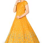 Fashion Dream Girl's Ethnic Readymade Maxi Length Flared Dresses