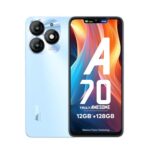 itel A70 (4GB RAM, 128GB ROM) Upto 12GB RAM with Memory Fusion | 13MP Dual Rear Camera & 8MP Front Camera | 5000mAh with Type-C | Dynamic Bar | Side Fingerprint | Octa-Core Processor | Azure Blue