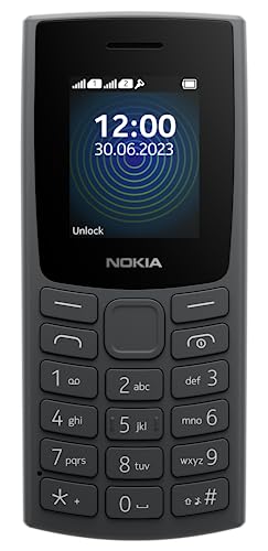 (Refurbished) Nokia 110 with Built-in UPI App and Scan & Pay Feature, MP3 Player, Rear Camera, Long-Lasting Battery, and Voice Recorder | Charcoal