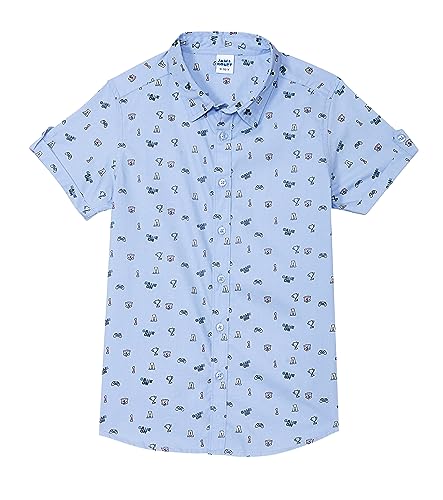 Amazon Brand - Jam & Honey Boy's Regular Fit Button Down Shirt