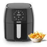 AGARO Sapphire Digital Air Fryer For Home, 4.5 liters, Electric Oven, 1400W, 7 Preset Programs, Digital Panel, Fry, Bake, Roast, Toast, Black