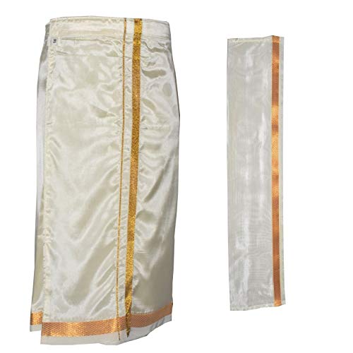 AMIRTHA FASHION Boys KANCHIPURAM PATTU DHOTI (AMFKPD - $P)