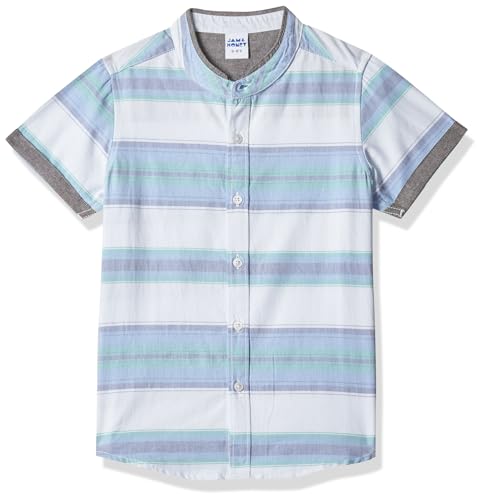 Amazon Brand - Jam & Honey Boy's Regular Fit Button Down Shirt