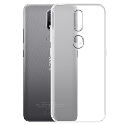 Amazon Brand - Solimo Back Cover Case for Nokia 2.4 | Compatible for Nokia 2.4 Back Cover Case | 360 Degree Protection | Soft and Flexible (TPU | Transparent)